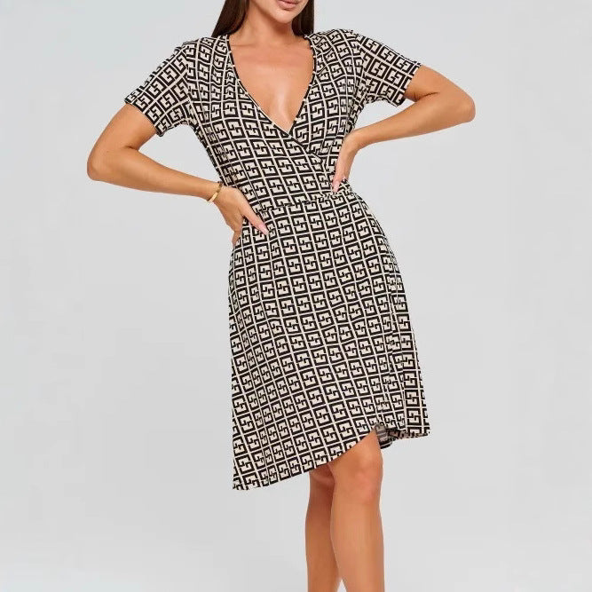 Robe courte casual une pièce pour femmes