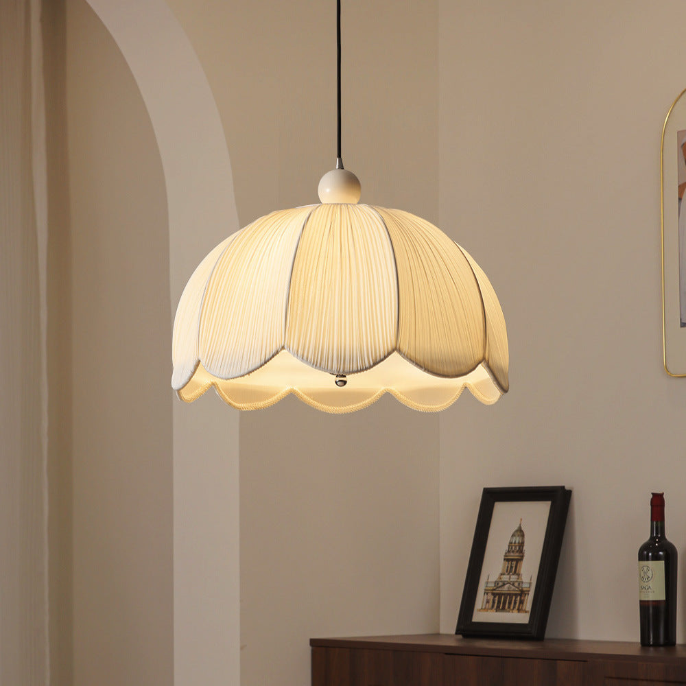 French Medieval Tissu Dining Chandelier Vintage Style