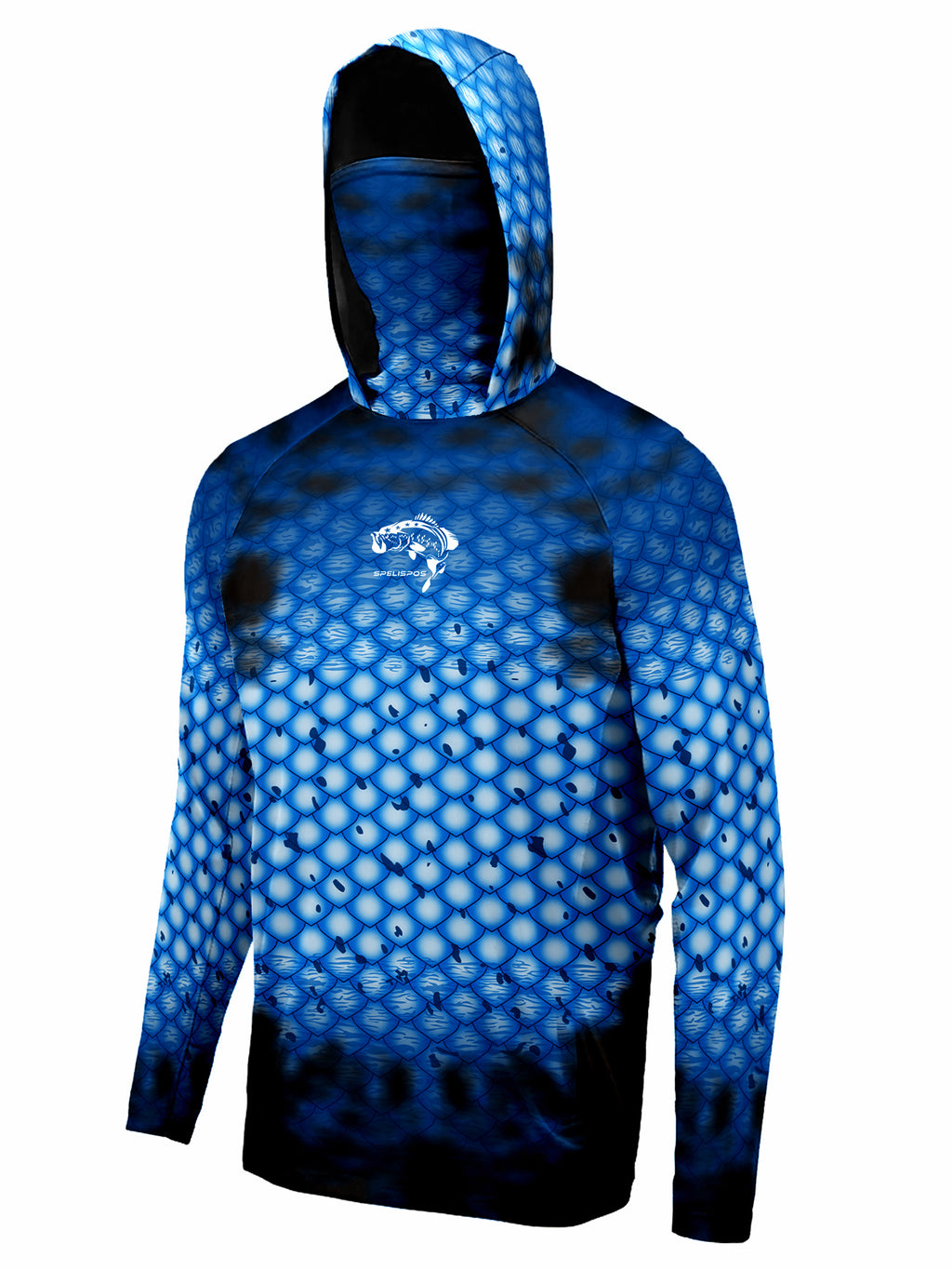 Pêche Hoodie UPF 50 anti UV voile chemise Surf couverture visage cou été hommes manches longues