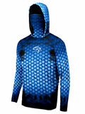 Pêche Hoodie UPF 50 anti UV voile chemise Surf couverture visage cou été hommes manches longues