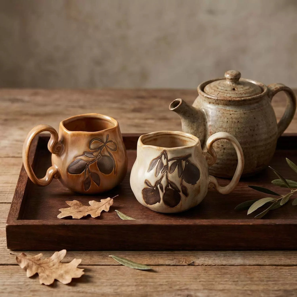 Tasses de café Yao Bian en grès