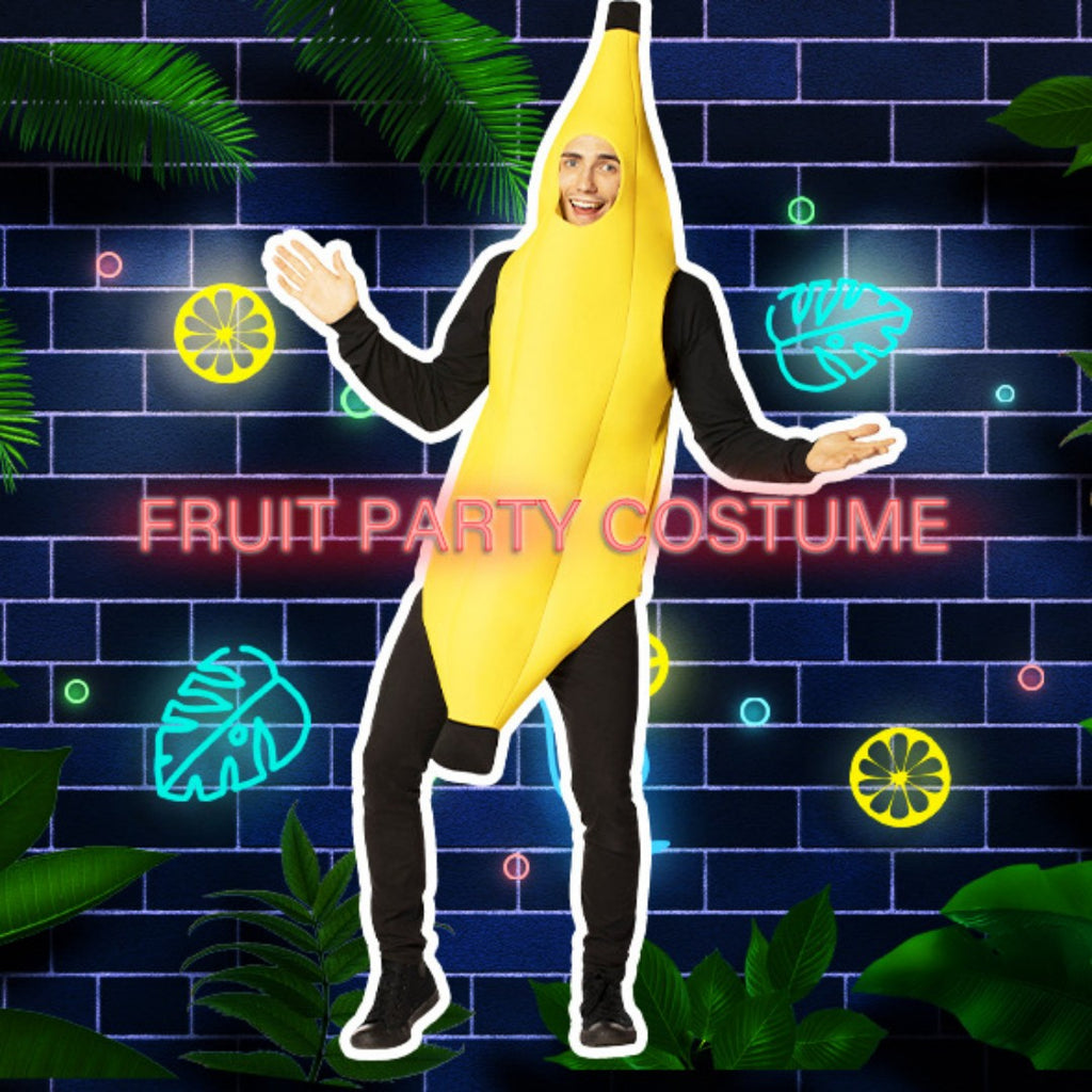 Déguisement de fête de Carnaval d'Halloween Banana Prop Stage Performance Déguisement