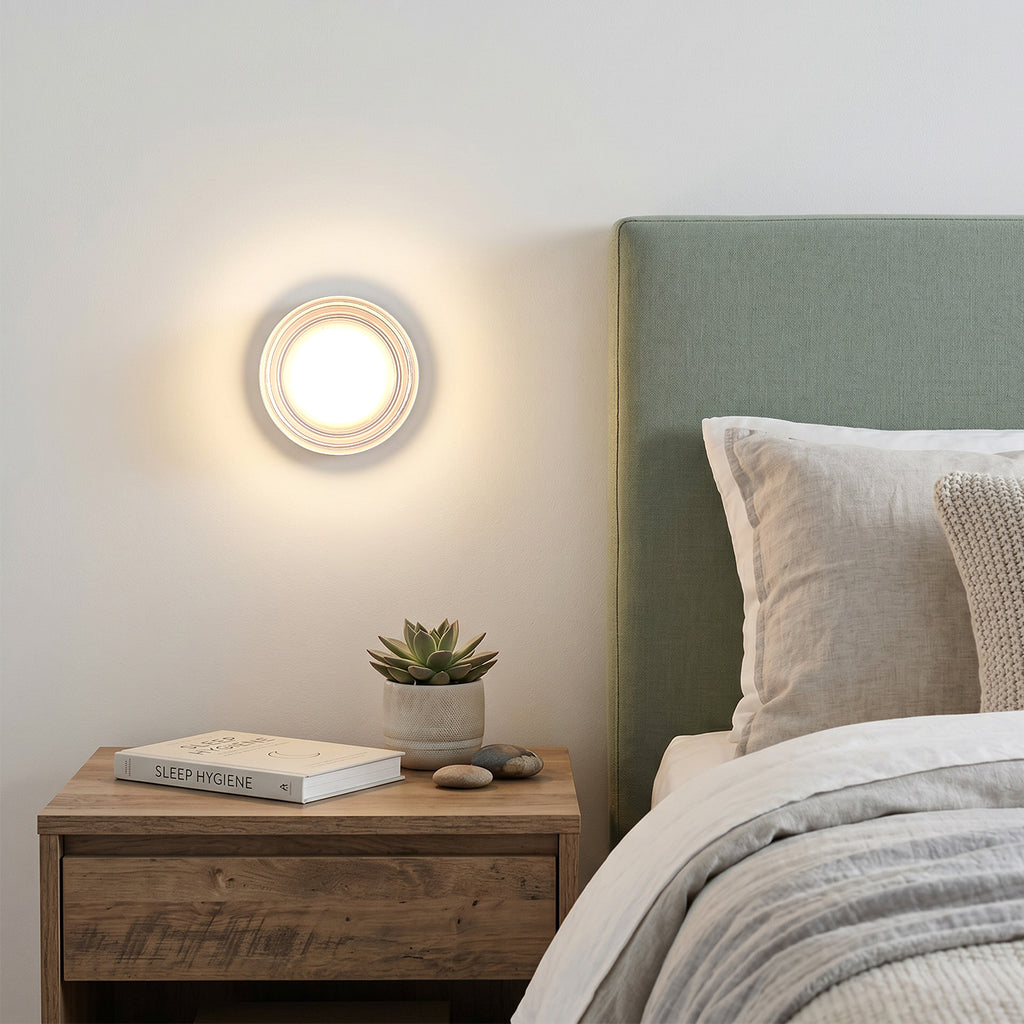 LED Wall Sconce Creative Round Glass Lighting Indoor Wall Mounted Lampe Plafond Lig
