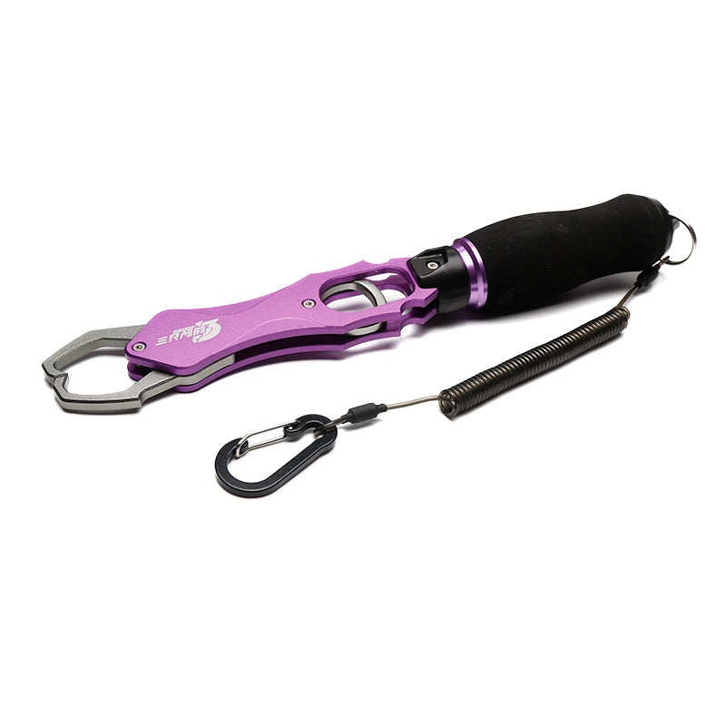 Accessoires de pêche multifonctions Alliage d'aluminium Tongs géants de poissons avec contrôle de pesée