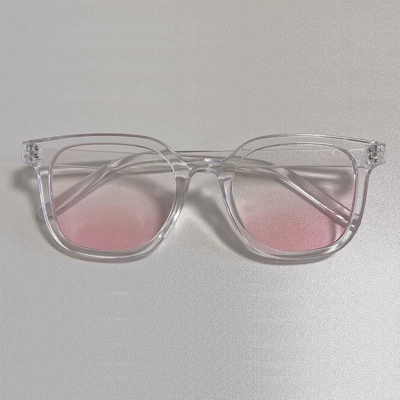 Lunettes de soleil carrées simples à cadre rigide