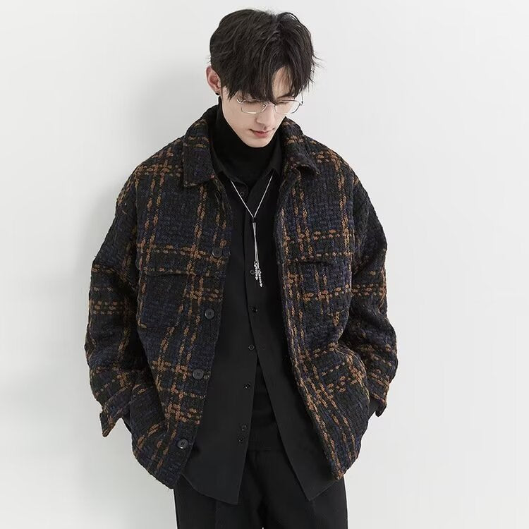 Beau Edgy Lapel Veste pour hommes qui allume la tête sur la rue