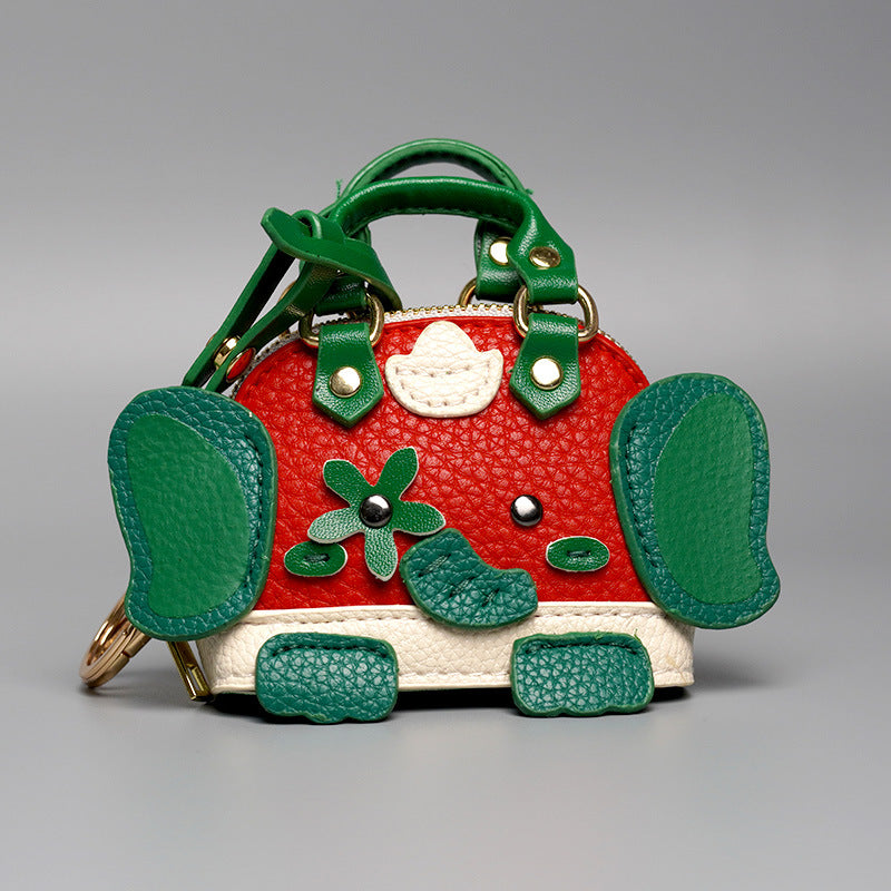 Little Elephant Donkey Accueil Pendentif Petit Sac Mignon Sac Charm Rouge à lèvres Headset Car Keychain