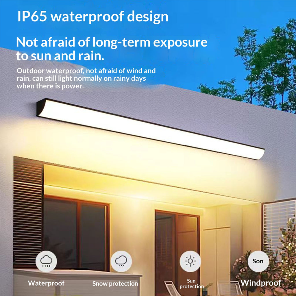 Extérieur longue lumière murale imperméable pour les villas Courtyards Et Balcons