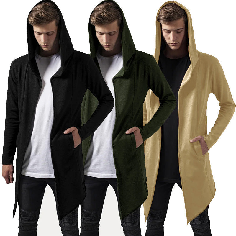Chandail mi-long Cardigan Zipper Manteau pour hommes