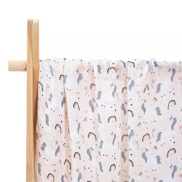 Simple imprimé nouveau-né bébé bambou coton bébé couverture Gro-bag