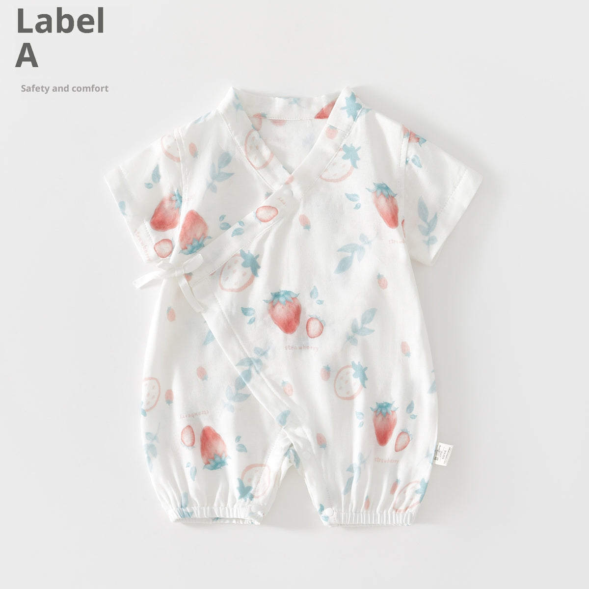 Été mince Air conditionné Vêtements Bébé Onesie manches courtes