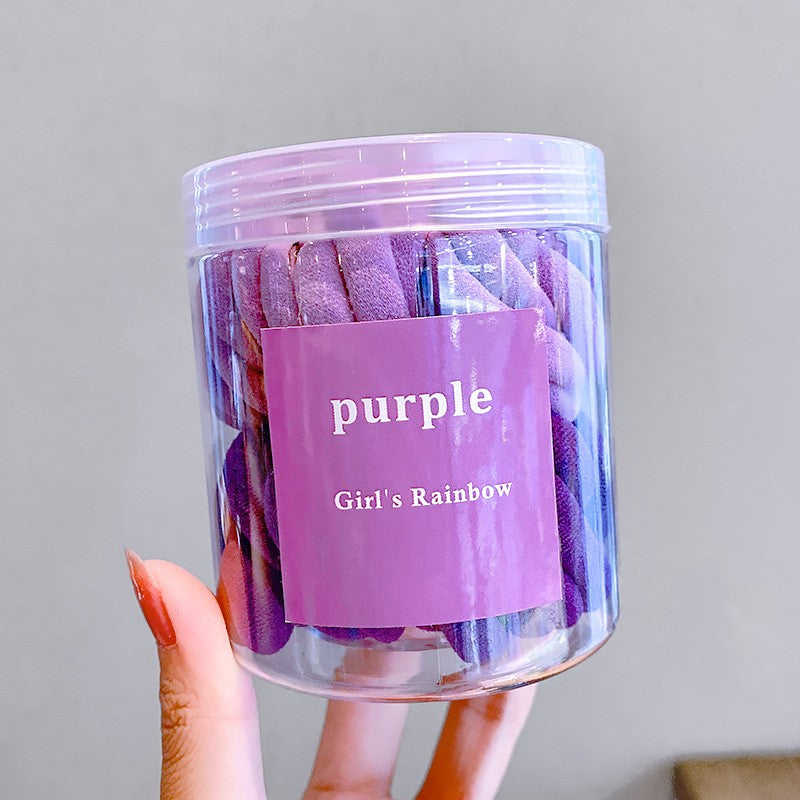 Anneau de serviette de bande de couleur en boîte très élastique