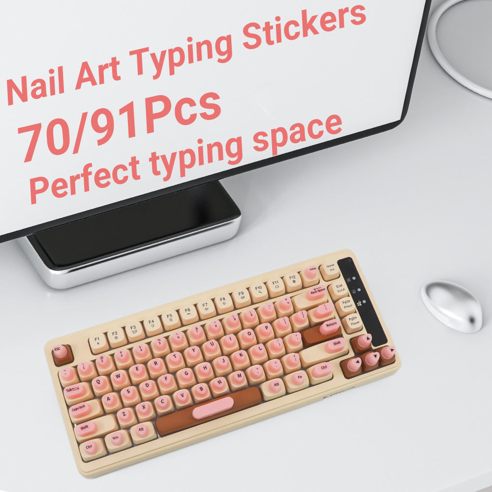91 Bouton pour bureau Et stickers clavier en silicone informatique