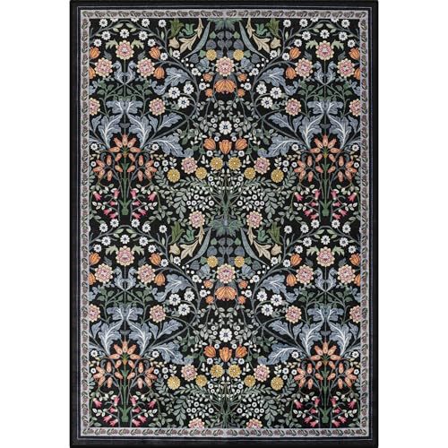 Rug vintage de style américain pour le salon non-dérapant et résistant aux taches