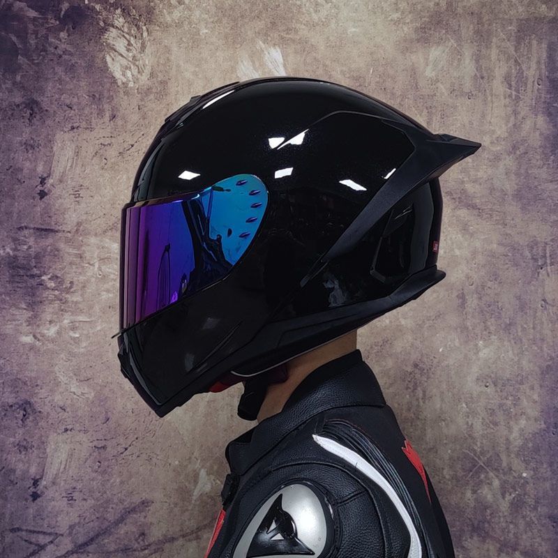 Casque de moto homme Bluetooth chaud plein visage quatre saisons