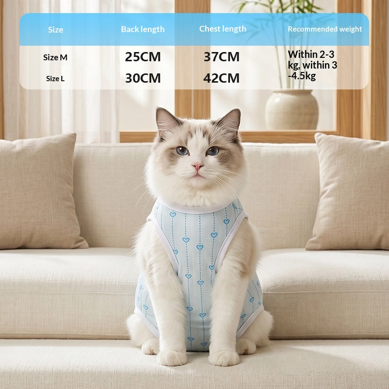 SpayNeuter Recovery Suit pour les chats Postpartum Respirant Pet Supplies