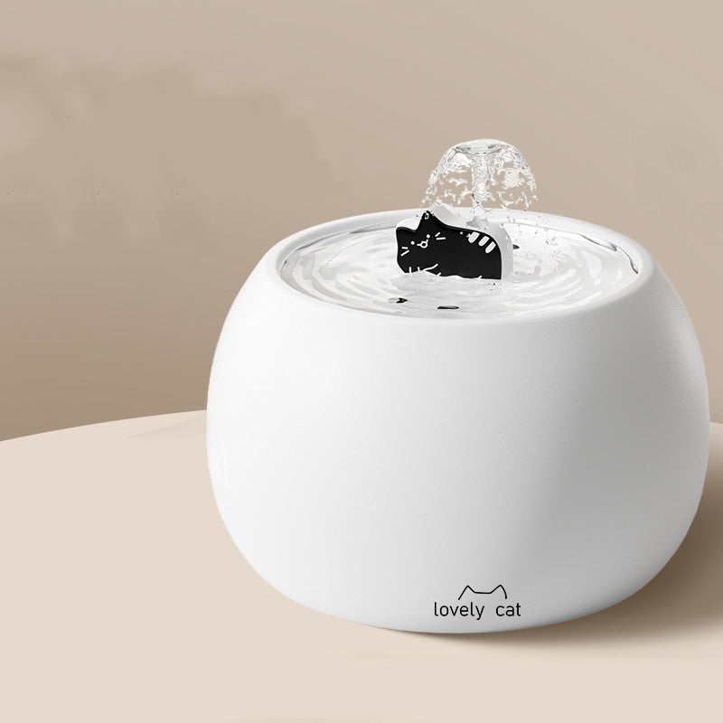 Cartoon Kitty Pet Fontaine d'eau en céramique