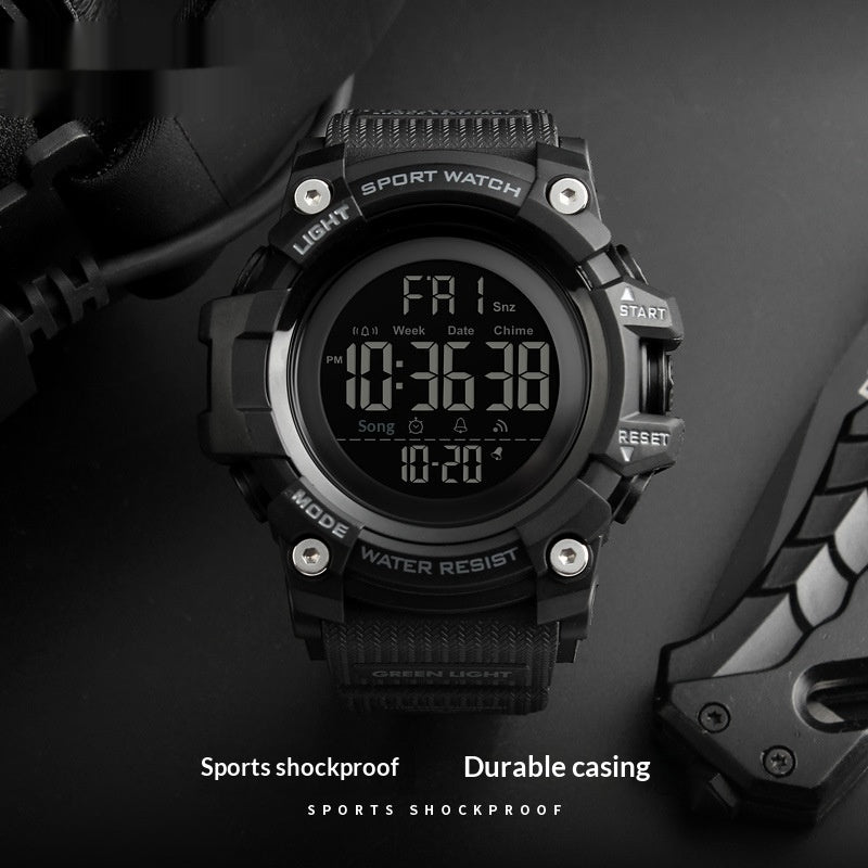 Montre électronique sport de plein air homme avec multi-fonction