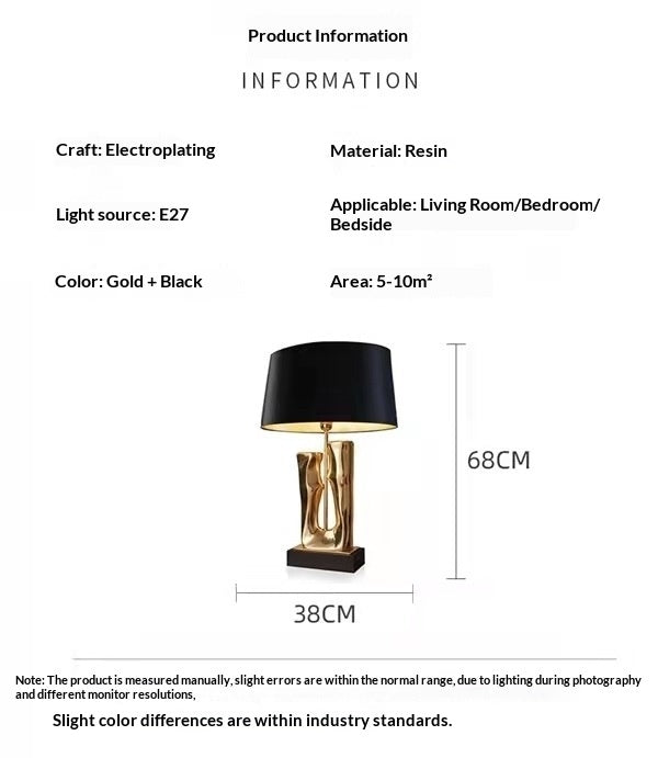 Lampe de table mode légère-luxe minimaliste art créatif