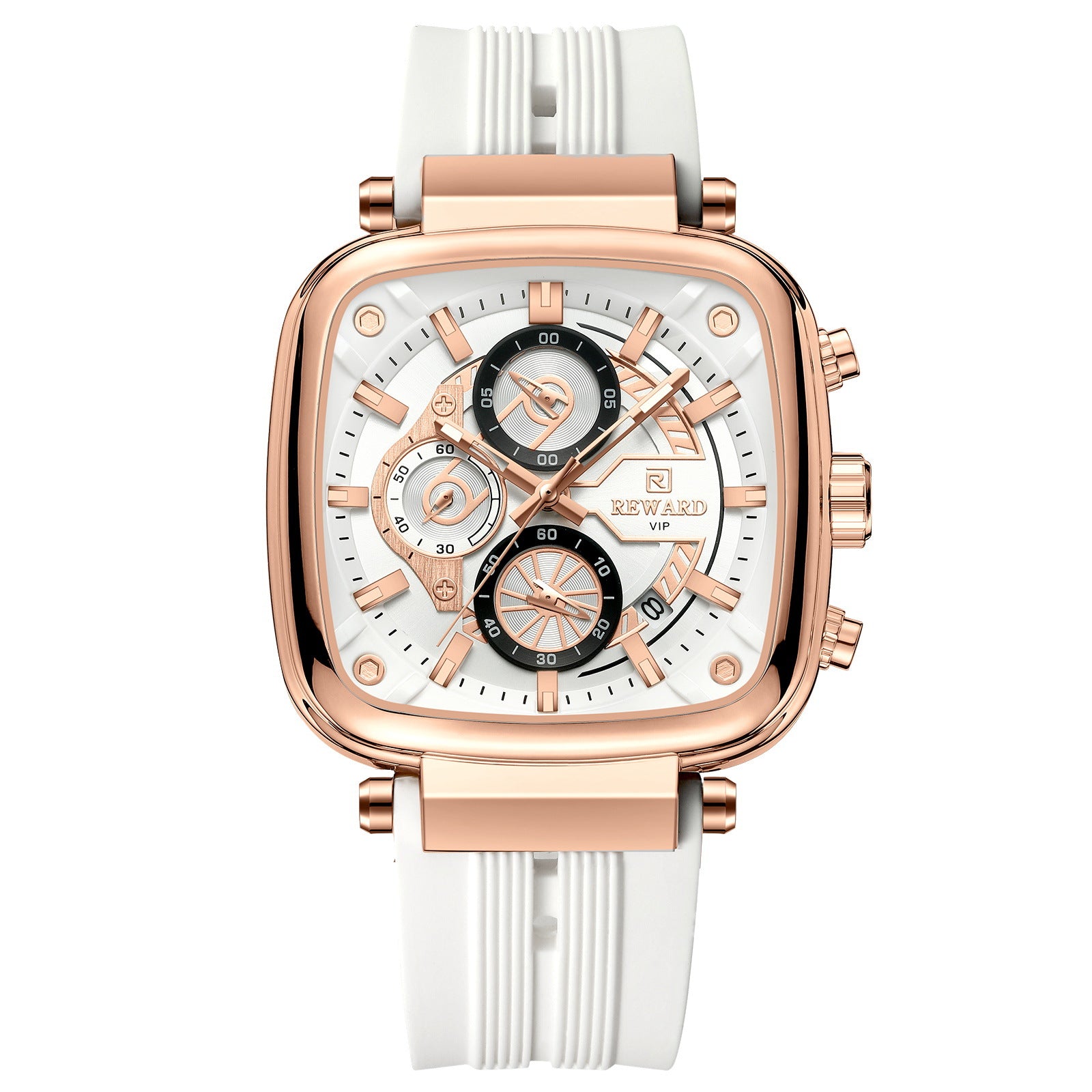 Récompense Montres Sport Quartz Homme Multi-fonctions Montre Silicone
