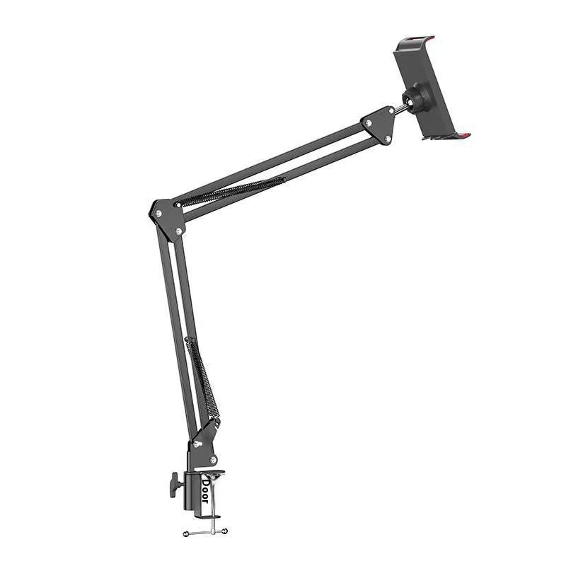 Cantilever Tablette de téléphone portable Lazy Bureau Clip-on 360-degrés rotative pliant métal Brac
