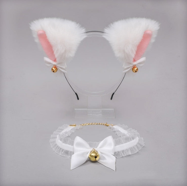 Bandeau d'oreilles de chat mignon en peluche