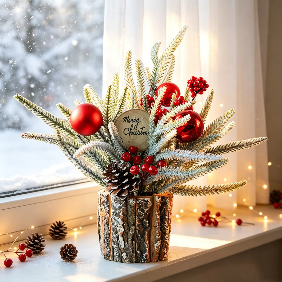 Mini table artificielle arbre de Noël