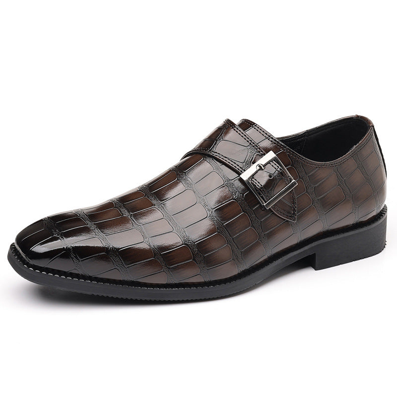 Chaussures de robe pour hommes texturés style britannique