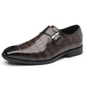 Chaussures de robe pour hommes texturés style britannique