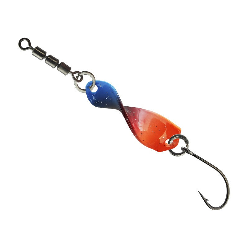 Lure Haute Vitesse Swivel Spiral Tossing Rotation Lure de métal brillant