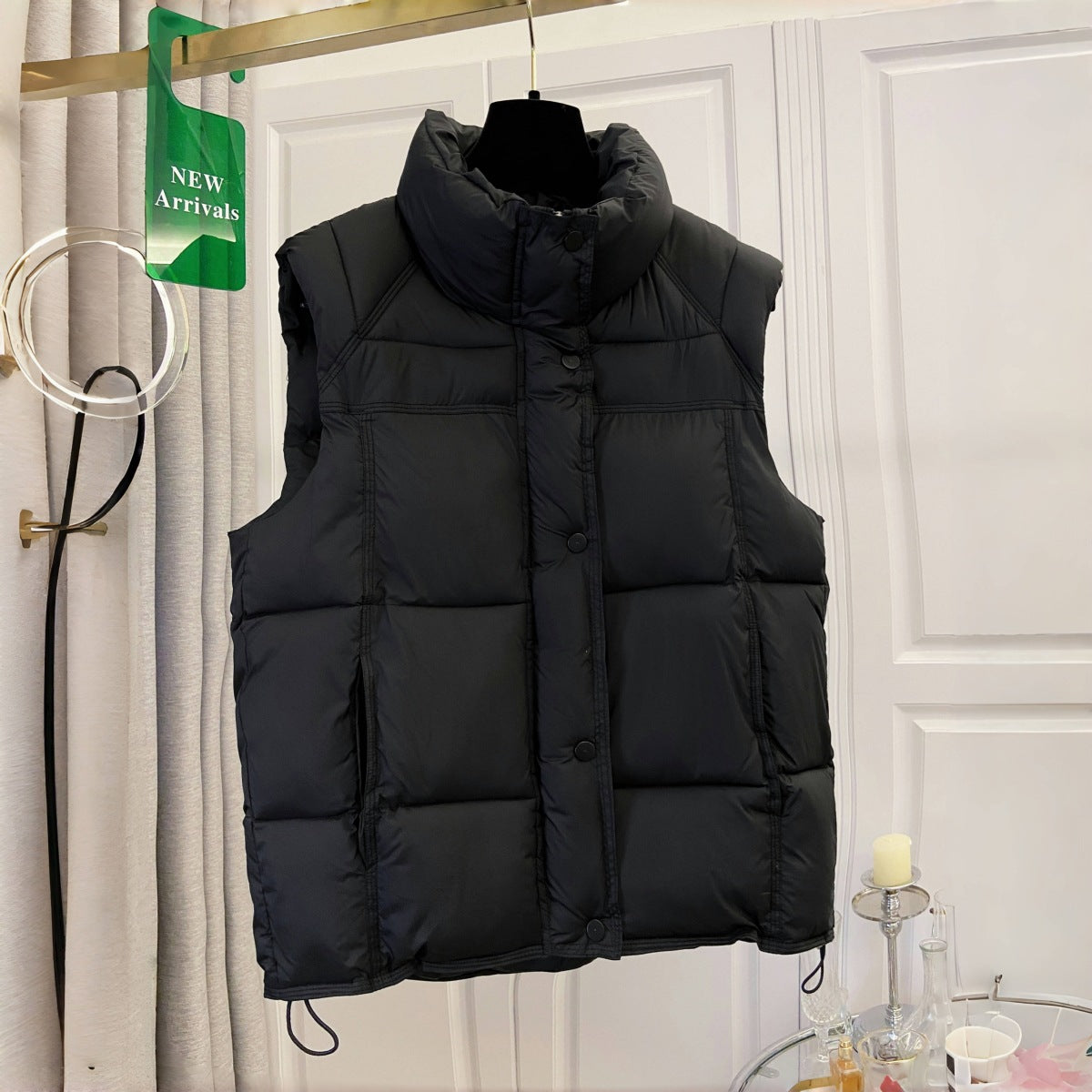 Veste de coton casual sans manches flatter à la mode