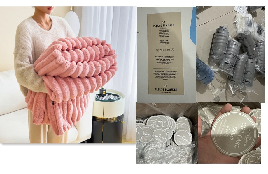Lapin personnalisé en peluche 300g couverture