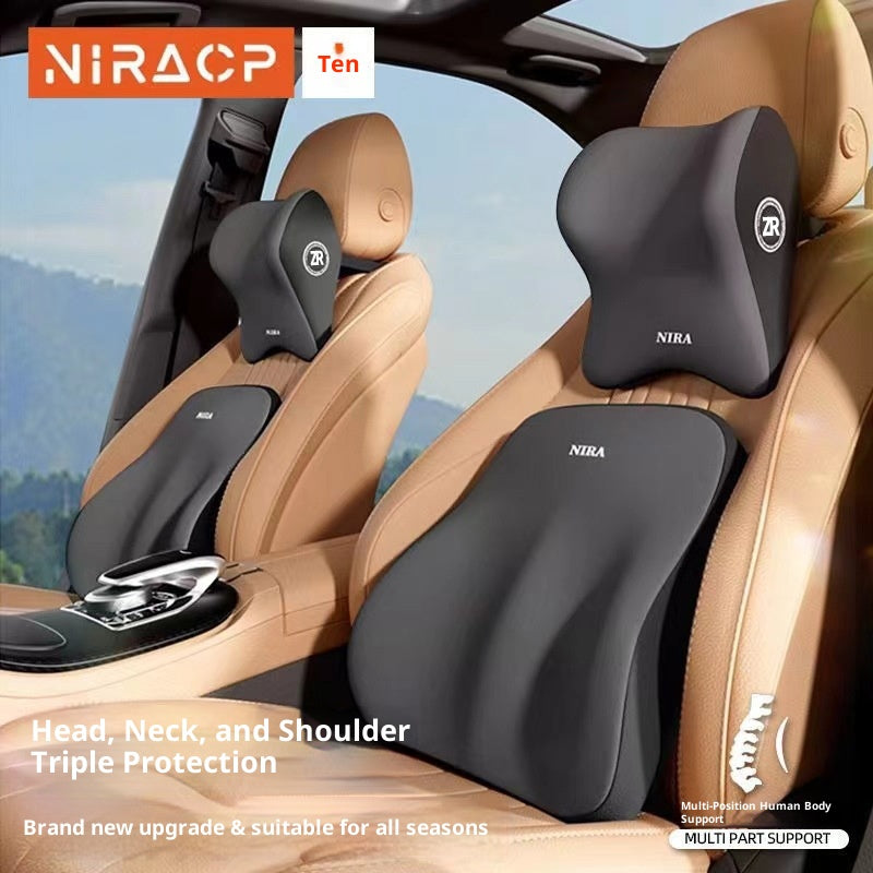 Tête d'appuie-tête automobile Memory Foam Car Waist Coussin