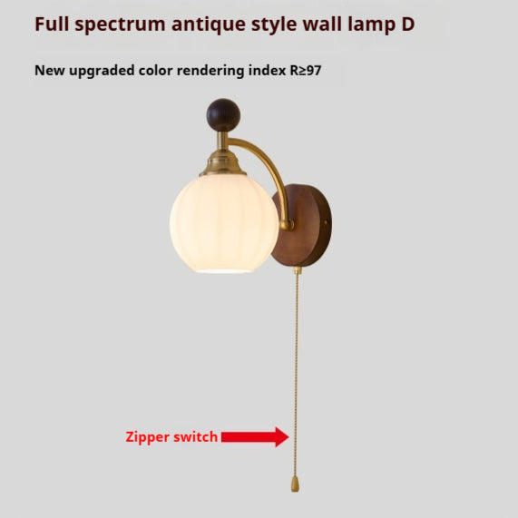 Lampe murale mi-ancienne côté de lit Zipper de haute qualité