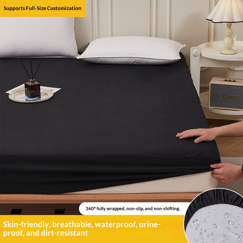 Pure White Hotel-Grade Stain-Resistant and Waterproof Mattress Cover