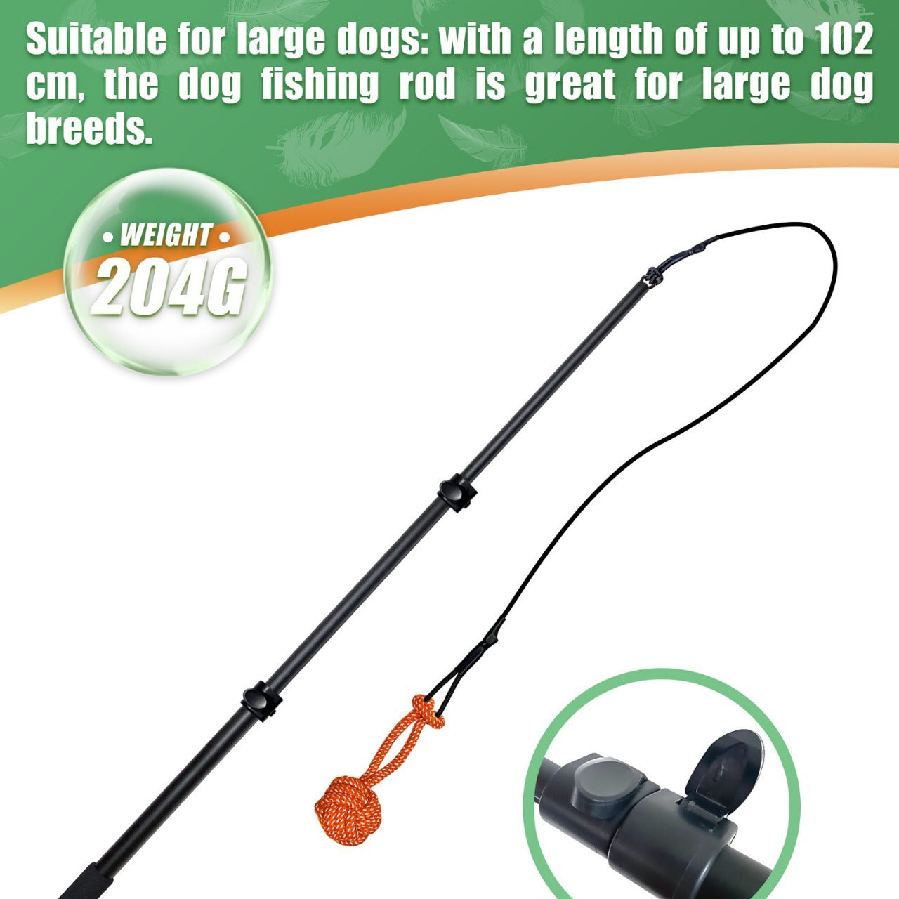 Bâton télescopique chien Teasing Rod Toy Pet