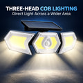 Capteur de mouvement rechargeable solaire COB LED lampe de travail 1200mAh pour auto W774B Batterie