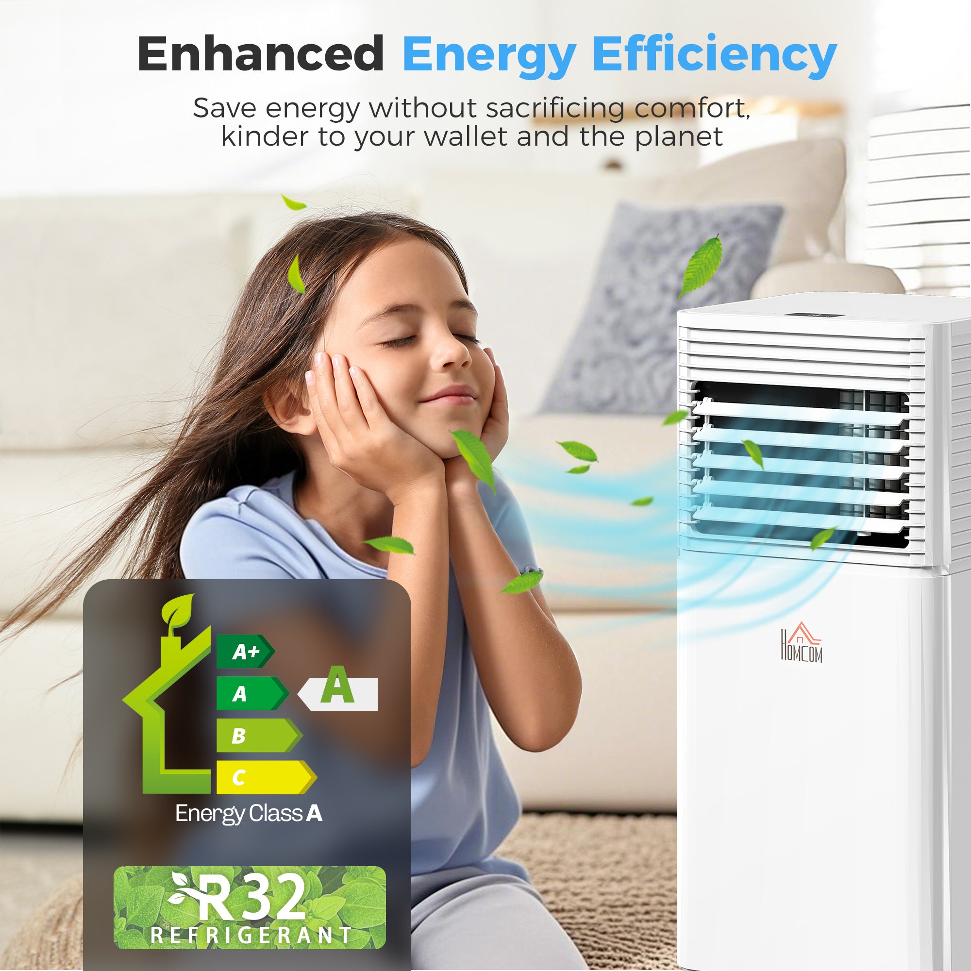 10000 BTU Climatiseur mobile pour refroidissement et déshumidification