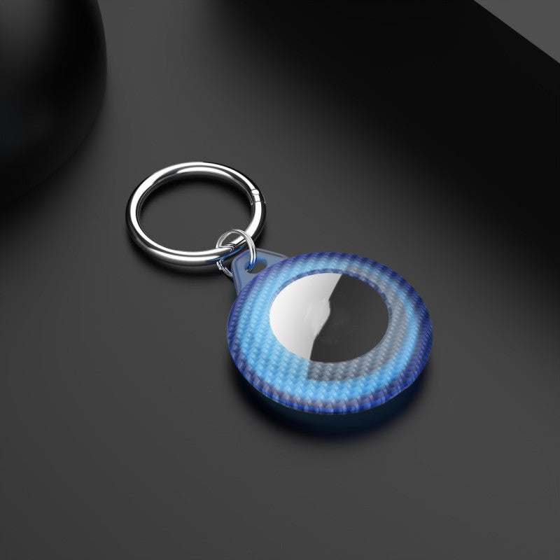 Convient pour dispositif anti-perte Pp Carbon Fiber Pattern Keychain Frosted Ultra-fin Tracker