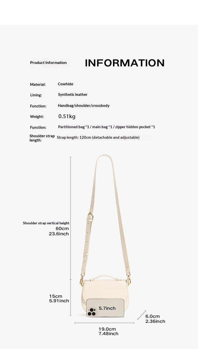 Petit sac à main en cuir tendance