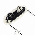 Bande de cheveux d'oreille de chat de rivet de vent de goth foncé