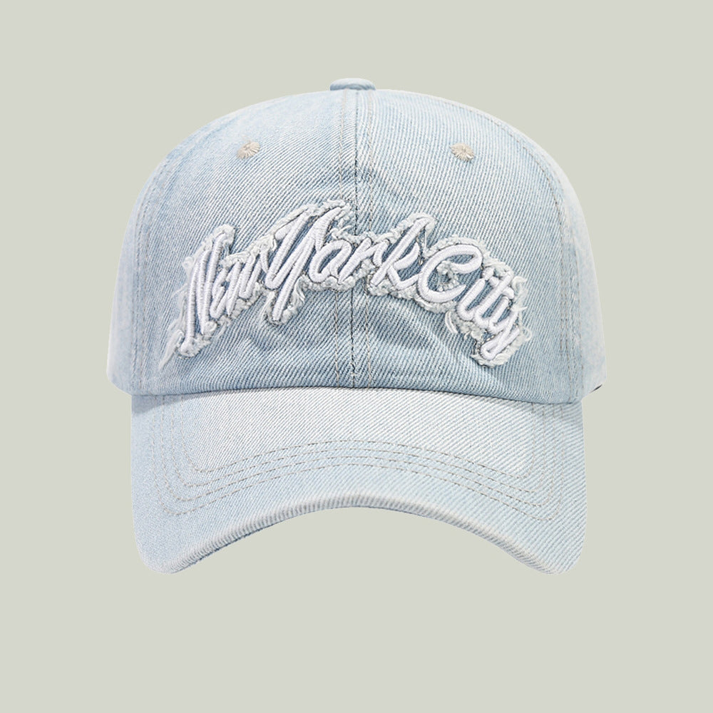 Hommes et femmes de matching brodé bord lettré décoratif mode Tendance Casquette de baseball