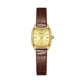 Montre en cuir véritable femmes Retro carré cadran étanche Et subtilement luxueux