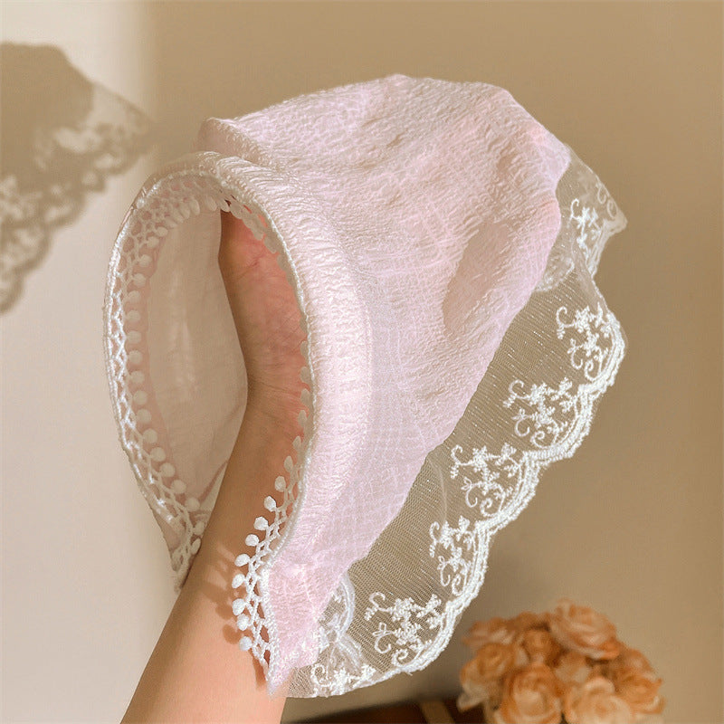 Baotou Kerchief Cap style pastoral Zhou également adresse avec les femmes du même genre