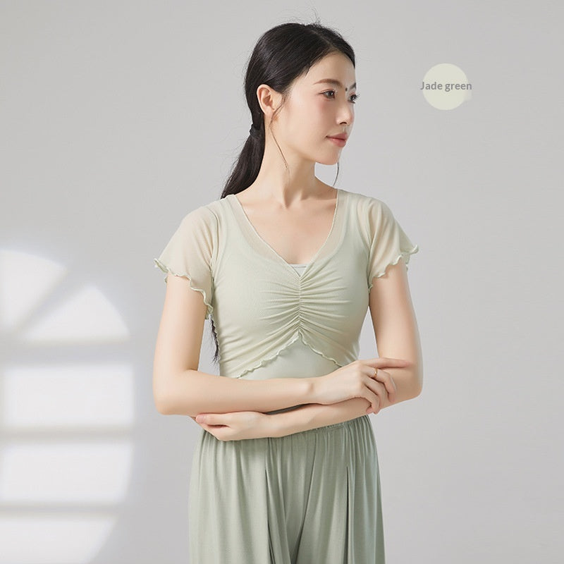 Pratique de danse classique à manches courtes pour femmes