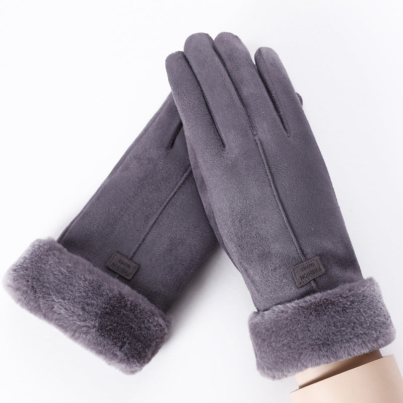 Gants thermiques compatibles écran tactile pour femmes cyclistes