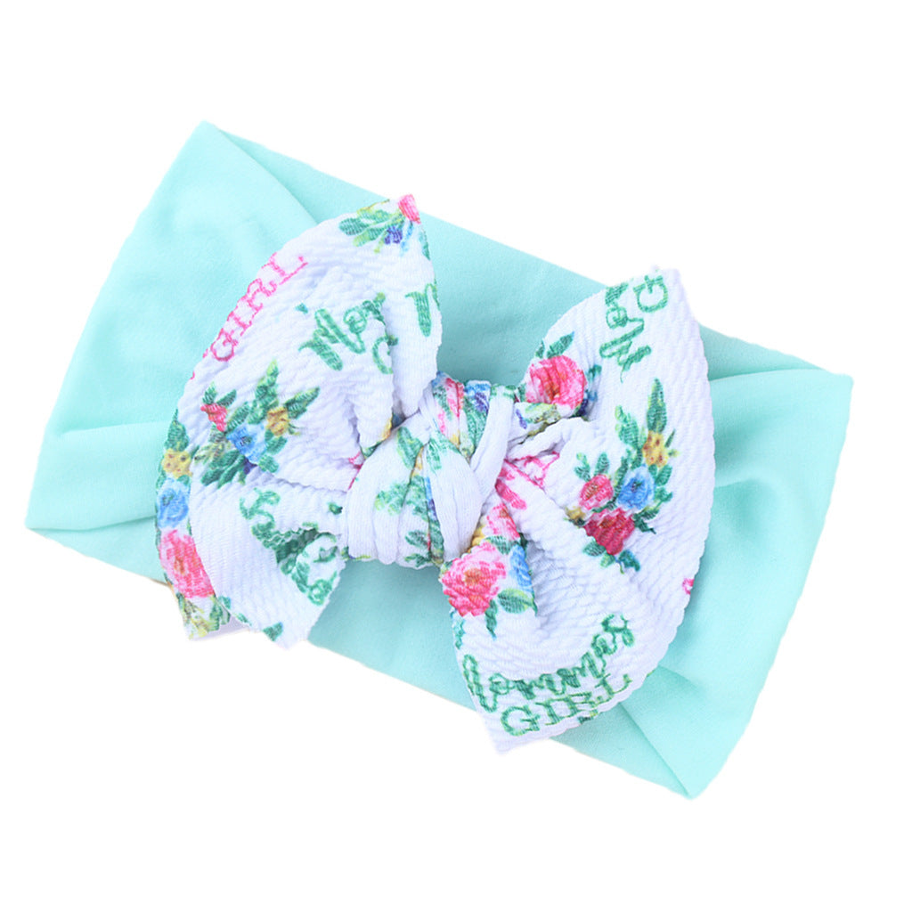 Mode Enfants Double couche imprimé Bow Bandana