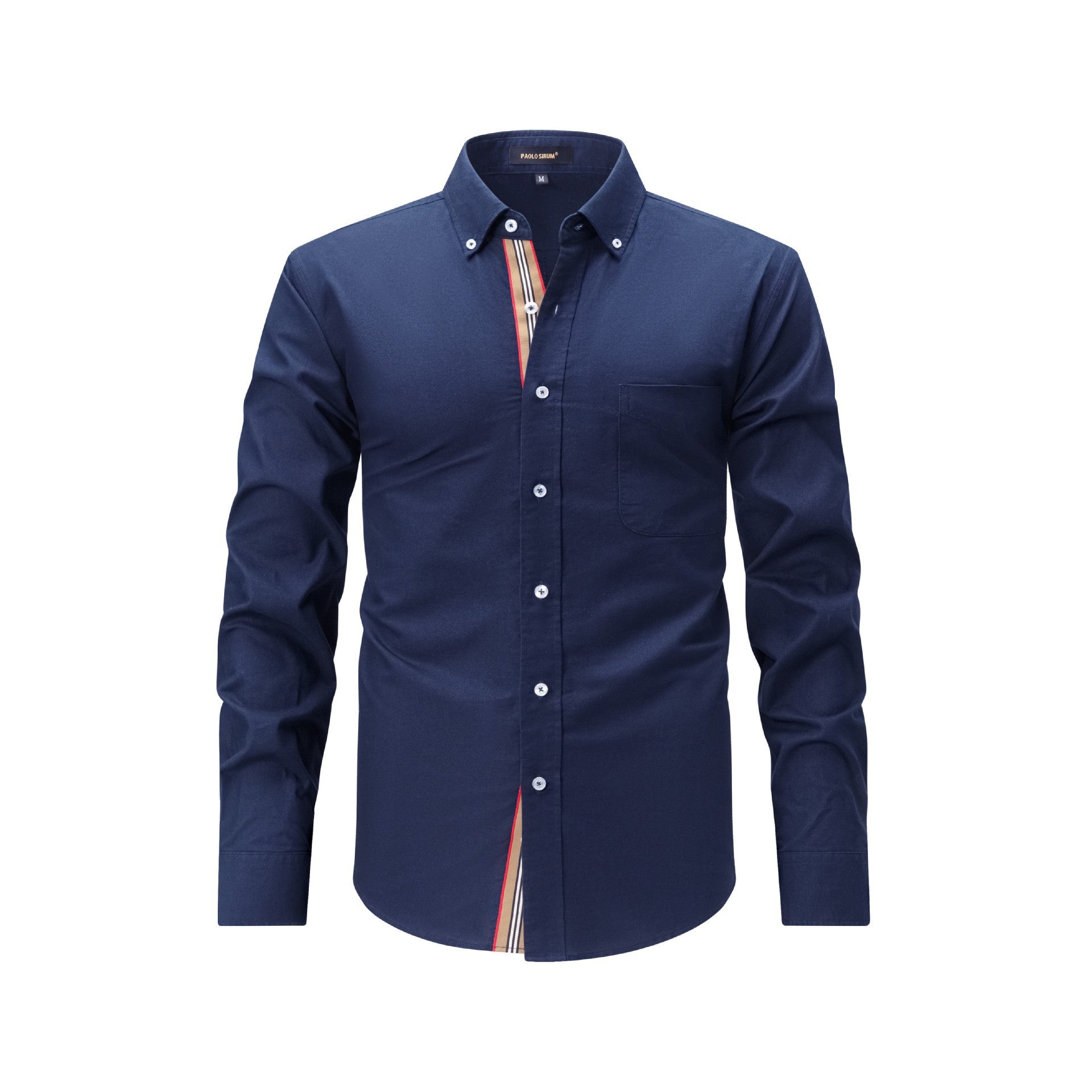 Chemise de mode décontractée homme avec plateau tissé