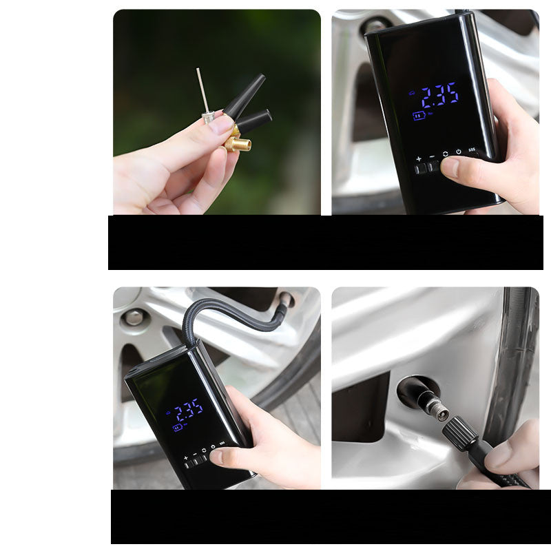 Voiture Mini Portable Electric Smart Wireless Gonflateur numérique