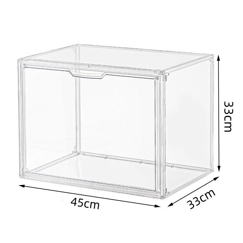 Boîte de rangement transparente antipoussière en acrylique à haute transparence